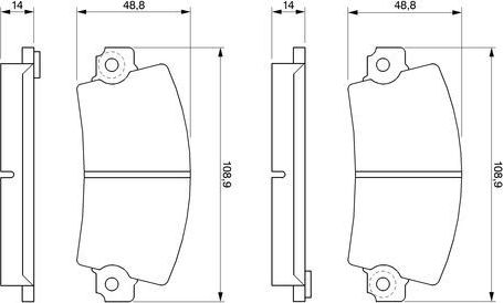Тормозные колодки Bosch. Артикул 0 986 461 396