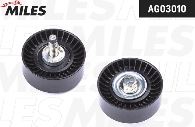 Направляющий (ведущий) ролик приводного поликлинового ремня Miles. Артикул AG03010