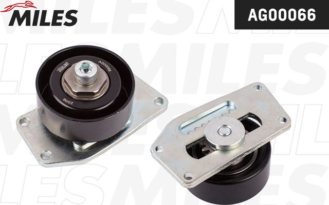 Натяжной ролик (натяжитель) приводного поликлинового ремня Miles для Peugeot Partner I 2000-2015. Артикул AG00066
