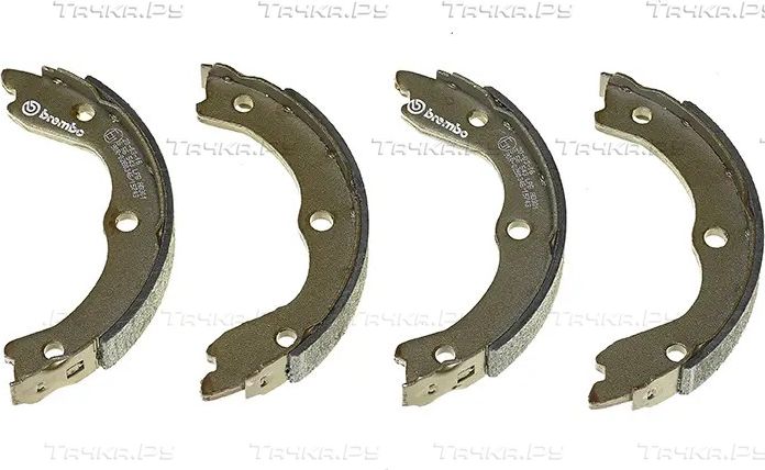 Тормозные колодки (стояночная тормозная система) Brembo задние для Nissan Interstar 2002-2026. Артикул S 56 543