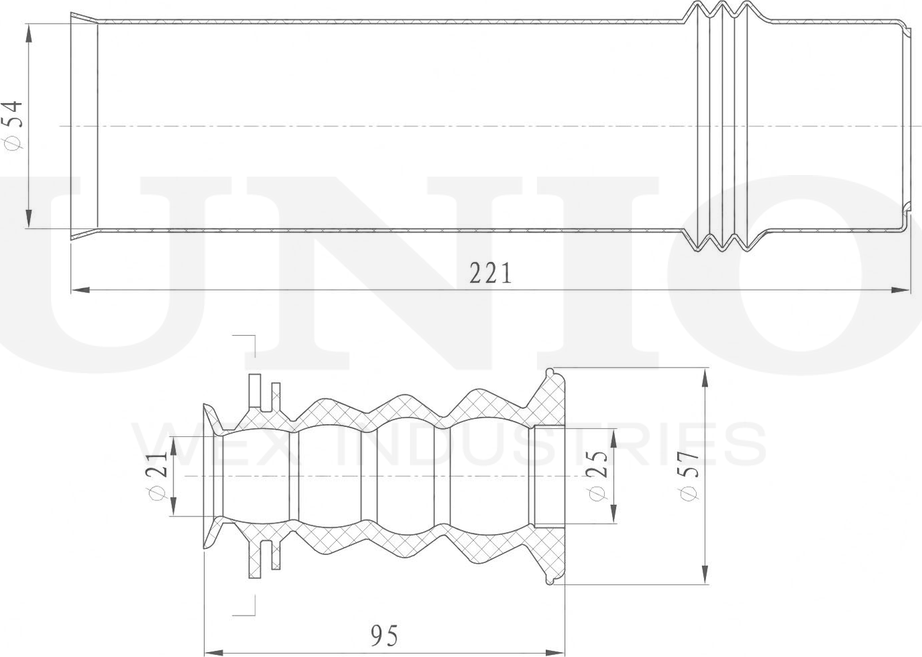 Пыльник амортизатора (Unio). Артикул DUC-10004