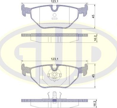 Тормозные колодки G.U.D.. Артикул GBP880149