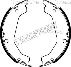 Тормозные колодки (стояночная тормозная система) Trusting задние для Hyundai Terracan I 2001-2006. Артикул 046.219