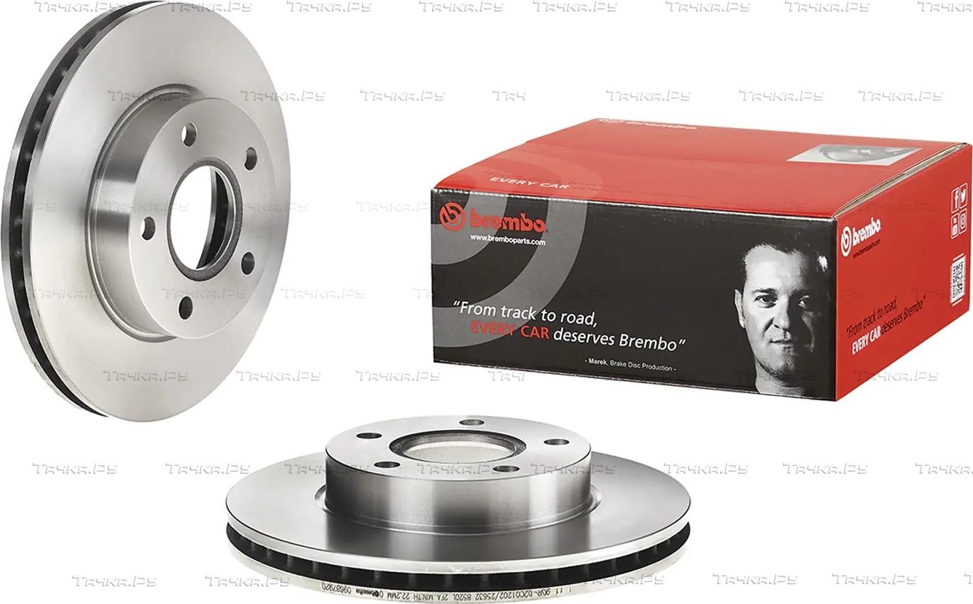 Тормозной диск Brembo PRIME LINE передний для Ford Scorpio I 1986-1994. Артикул 09.6879.20
