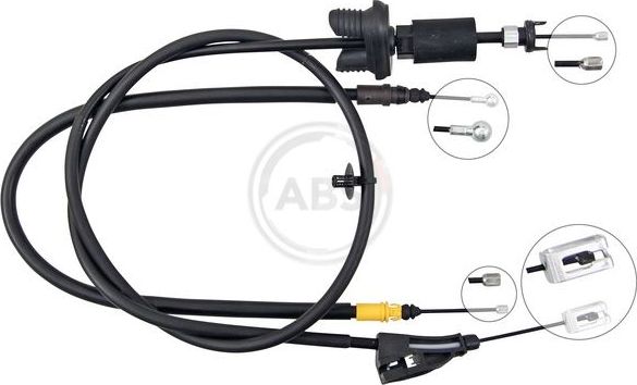 Трос ручника (тросик ручного тормоза) ABS. Артикул K18041