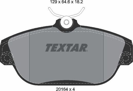 Тормозные колодки Textar Q+ передние для Volvo 960 I 1990-1996. Артикул 2016402