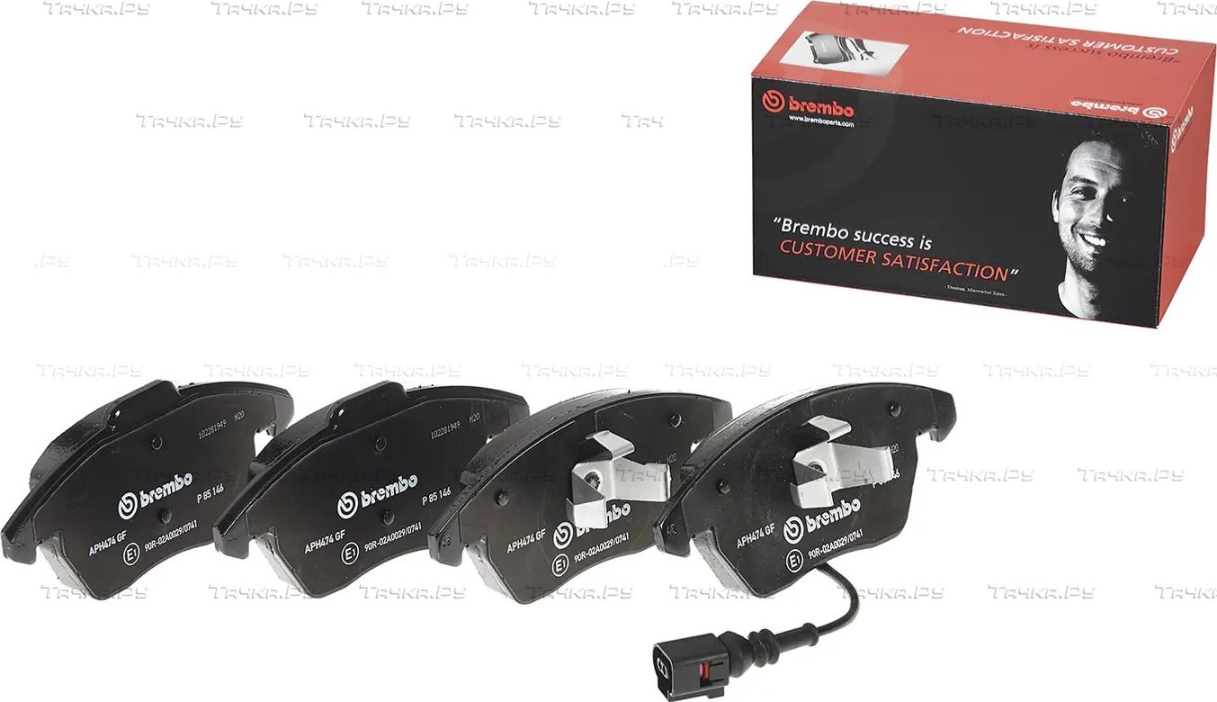 Тормозные колодки Brembo PRIME LINE передние для Volkswagen Caddy III 2004-2015. Артикул P 85 146
