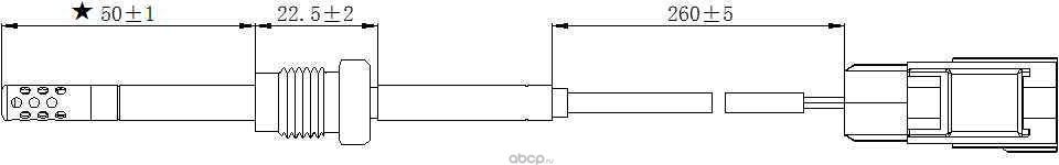 Датчик температуры выхлопных газов VOLVO C30 (2006>) S40 (2007>) XC60 (2008>) (Magtechnic). Артикул mag0050og