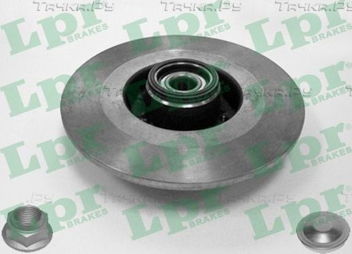 Тормозной диск LPR LPR HUB BRAKE DISC LINE задний для Renault Vel Satis I 2002-2009. Артикул R1019PCA