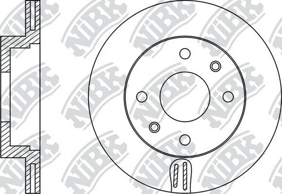 Тормозной диск NiBK. Артикул RN11001
