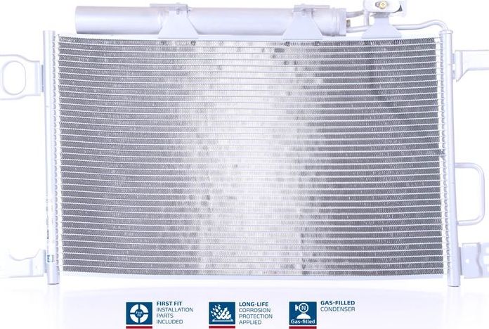 Радиатор кондиционера (конденсатор) Nissens (алюминий). Артикул 94794