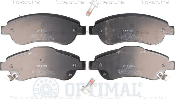 Тормозные колодки Optimal передние для Honda CR-V III 2006-2012. Артикул BP-12368