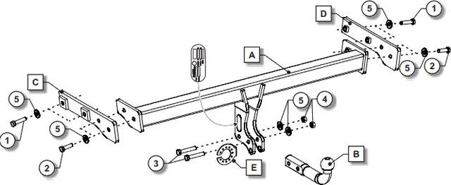 Фаркоп Oris (ранее Bosal) для Volvo XC40 2017-2026. Артикул 047-531