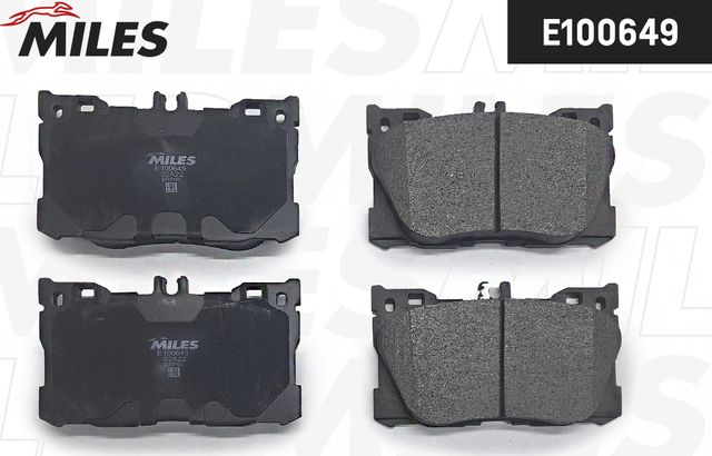 Тормозные колодки Miles (Semi-Metallic). Артикул E100649