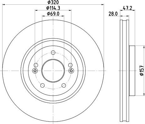 Тормозной диск Nisshinbo. Артикул ND6115K