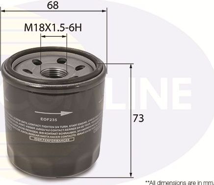 Масляный фильтр Comline. Артикул EOF235