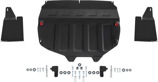 Защита АвтоБРОНЯ для картера, КПП, пыльников левого и правого (увеличенная) Chery Tiggo 7 Pro 2020-2026. Артикул 111.00921.1