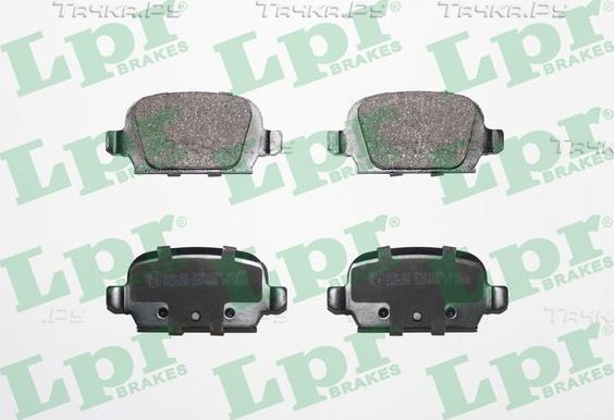 Тормозные колодки LPR задние для Fiat Punto II 1999-2005. Артикул 05P998