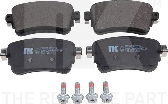 Тормозные колодки NK. Артикул 229998