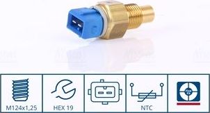 Датчик температуры охлаждающей жидкости Nissens (полимерный материал). Артикул 207049