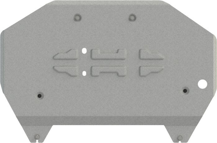 Защита алюминиевая Шериф (5 мм) для КПП Land Rover Defender 90/110 2021-2026. Артикул 04.5204