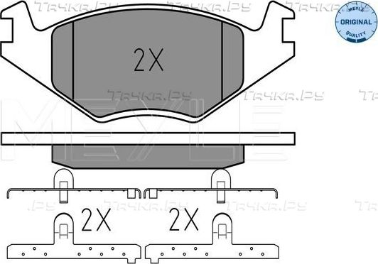 Тормозные колодки Meyle Original передние для Volkswagen Scirocco II 1980-1990. Артикул 025 208 8719