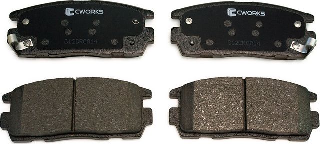 Тормозные колодки Cworks задние для Hyundai Terracan I 2001-2006. Артикул C12CR0014