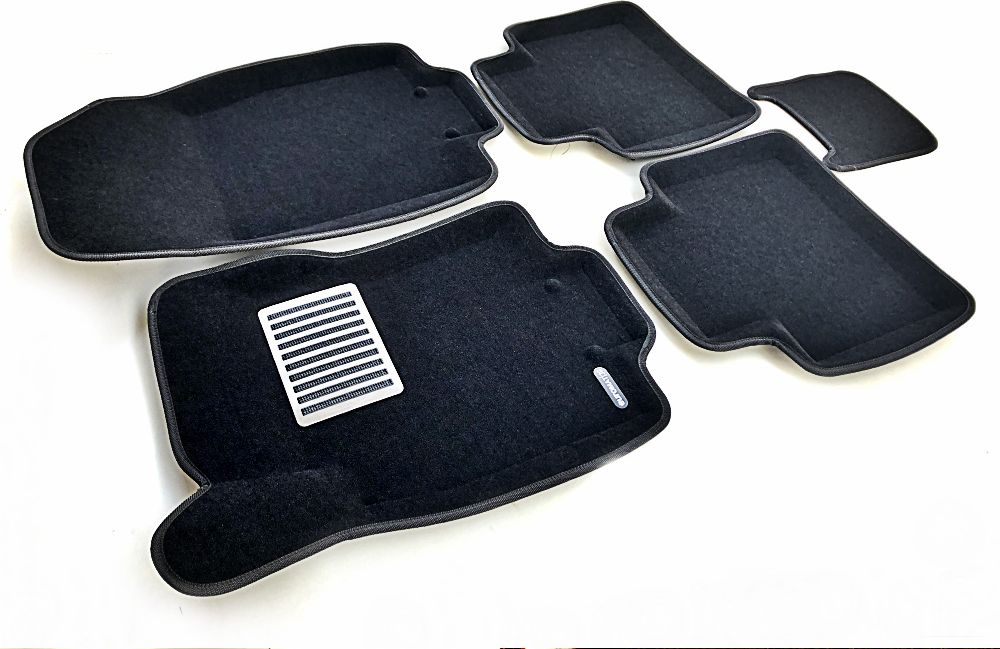 Коврики текстильные Euromat 3D Lux для салона Nissan X-Trail T32 2015-2026 ЧЕРНЫЕ. Артикул EM3D-003724