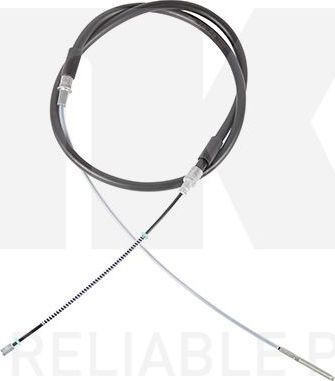 Трос ручника (тросик ручного тормоза) NK. Артикул 904738