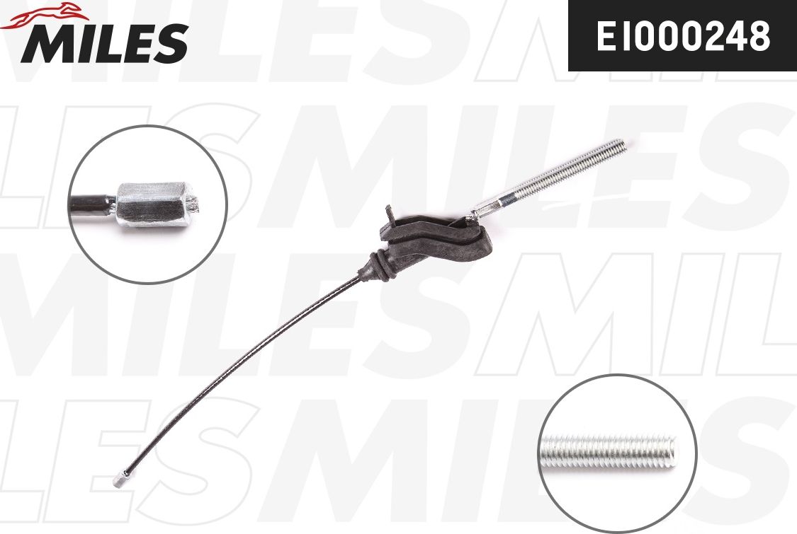 Трос ручника (тросик ручного тормоза) Miles. Артикул EI000248