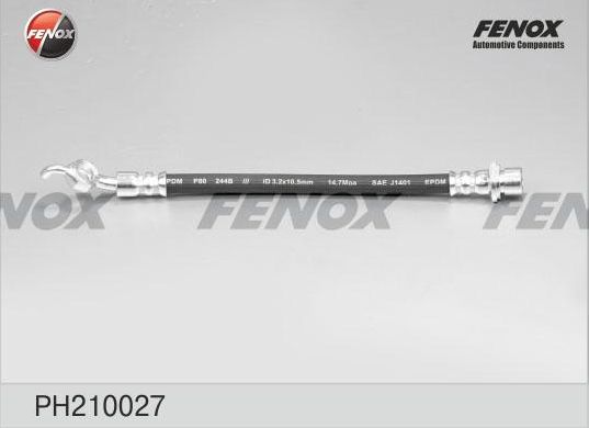 Тормозной шланг Fenox задний для Toyota Matrix I (E130) 2002-2004. Артикул PH210027