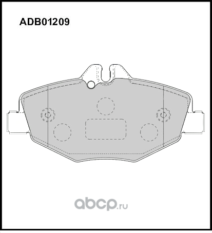 Колодки тормозные (Allied Nippon). Артикул ADB01209