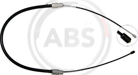 Трос ручника (тросик ручного тормоза) ABS задний левый для Mercedes-Benz A-Класс I (W168) 1999-2004. Артикул K19616