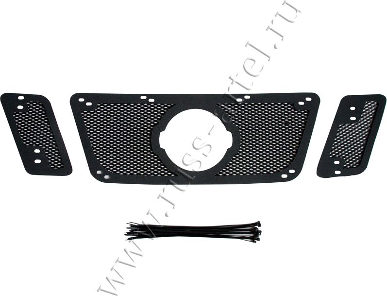 Защитная сетка Русская Артель решетки радиатора для Nissan Pathfinder R51 рестайлинг 2010-2014. Артикул SRN-140102