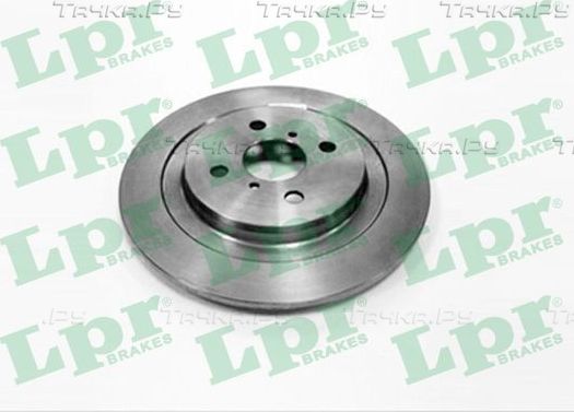 Тормозной диск LPR задний для Toyota Yaris II 2005-2012. Артикул T2046P