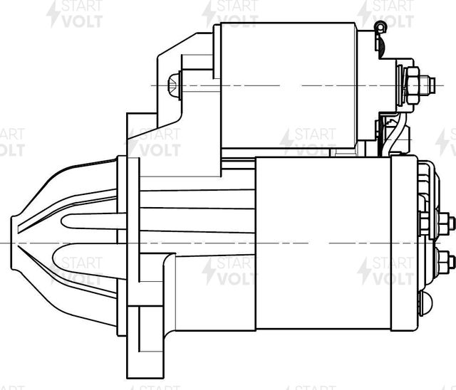 Стартер StartVOLT для Mazda 3 II (BL) 2008-2014. Артикул LSt 2504