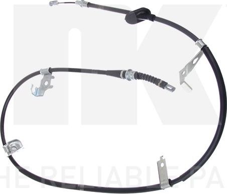 Трос ручника (тросик ручного тормоза) NK правый/левый для Fiat Sedici 2006-2014. Артикул 9023170