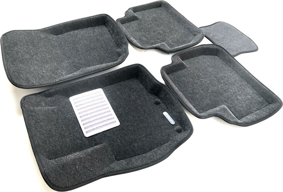 Коврики текстильные Euromat 3D Lux для салона Mitsubishi Outlander III 2012-2026 Темно-серые. Артикул EM3D-003609G