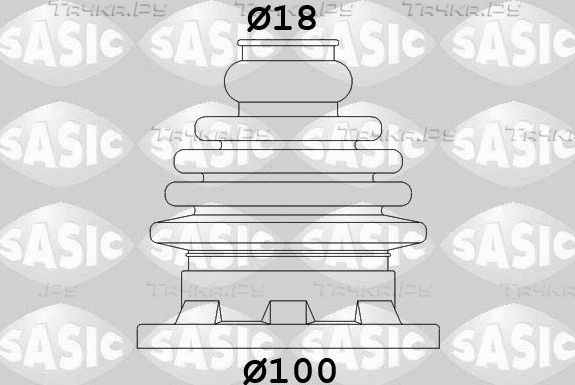 Пыльник ШРУСа внутренний Sasic передний левый для Volkswagen Bora 1998-2005. Артикул 1906034