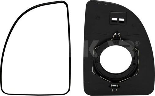 Зеркальное стекло бокового зеркала Alkar левое для Citroen Jumper I 2002-2006. Артикул 6401921