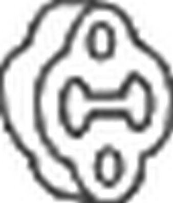 Кронштейн глушителя Bosal (Бельгия). Артикул 255-170