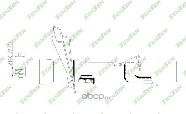 АМОРТИЗАТОР ПЕРЕДНИЙ МОСТ СПРАВА FORD FOCUS II/ C-MAX (1.8-2.0, 1.6TDC (Sensen). Артикул 42141595