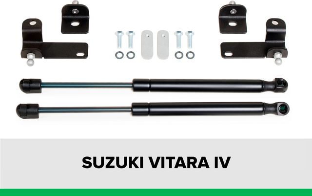 Амортизаторы (упоры) капота Pneumatic для Suzuki Vitara IV 2015-2018 2018-2023. Артикул KU-SZ-VI00-00