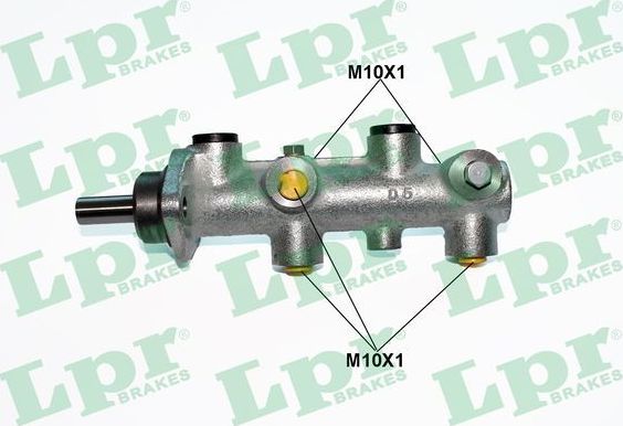 Тормозной цилиндр главный LPR (Серый чугун) для Audi 80 II (B1) 1972-1978. Артикул 1801