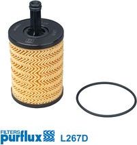 Масляный фильтр Purflux для Audi A2 2000-2005. Артикул L267D