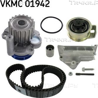 Помпа (водяной насос) с комплектом ремня ГРМ SKF для SEAT Toledo II 2000-2006. Артикул VKMC 01942