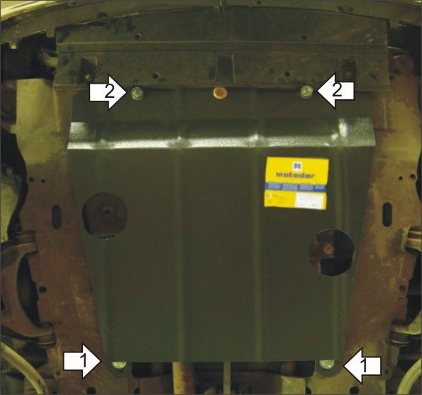 Защита Мотодор для картера, КПП Renault Clio II 1998-2003. Артикул 01711