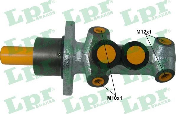 Тормозной цилиндр главный LPR (алюминий). Артикул 1271