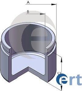 Поршень тормозного суппорта ERT (сталь). Артикул 150295-C