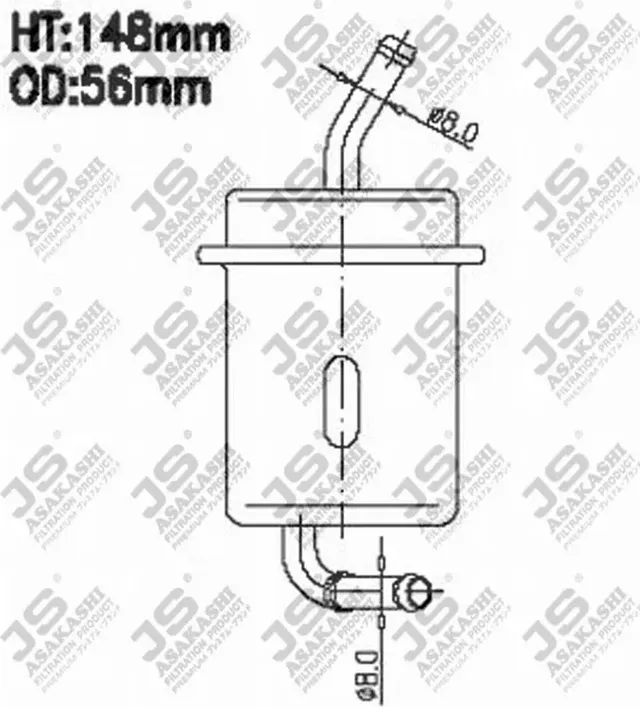 Топливный фильтр JS Asakashi. Артикул FS9068